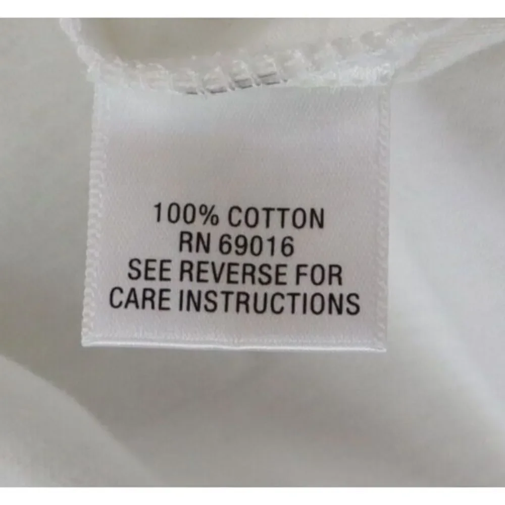 Studio Works Short Sleeve Shirt Womens Sz 1X White Blue Floral Cotton V-Neck NEW - Picture 8 of 8